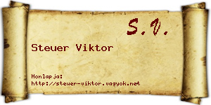 Steuer Viktor névjegykártya